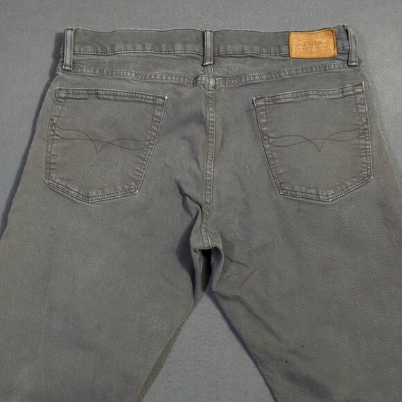 Polo Ralph Lauren Jeans Men's 34x30 Fits 34x28 Gray Hampton Relaxed Straight - Picture 3 of 16